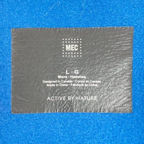 MEC MEN'S Blue Active by Nature Soft Shell Mock Neck Full Zip Vest US L - Picture 10 of 11